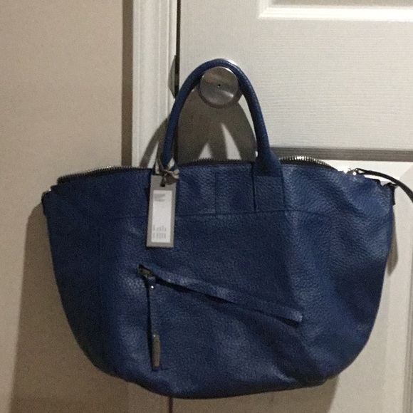 Nicoli Navy Pebble Leather Bag - See description - Picture 2 of 11